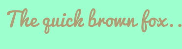 Image with Font Color B19C73 and Background Color 9EFFCE